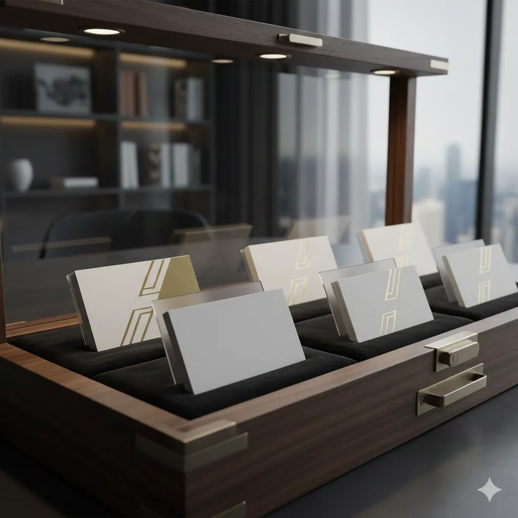 Premium business cards showcase for entrepreneurs